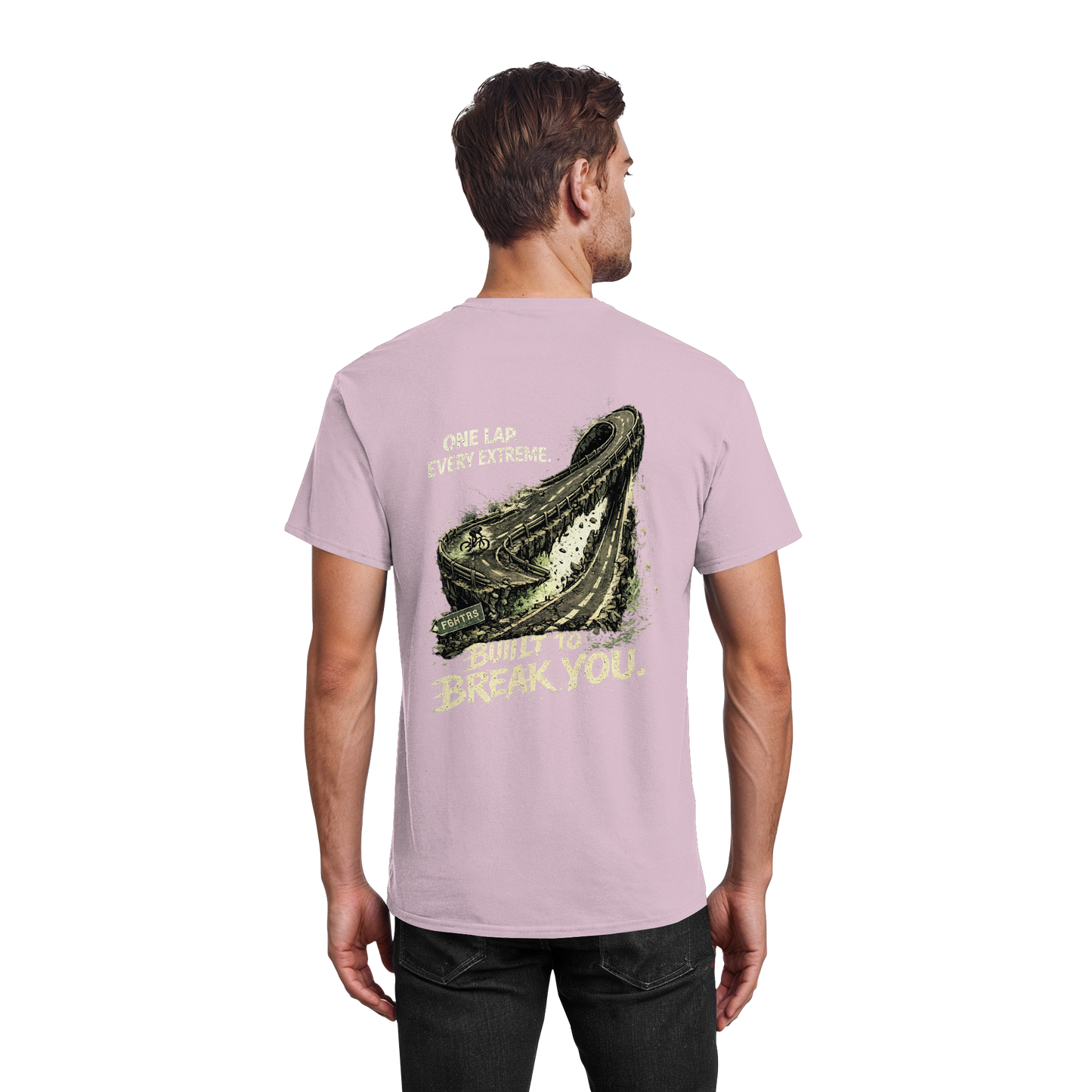 FGHTRS One Lap. Every Extreme. – Endurance Rennrad - Heavy Cotton T-Shirt