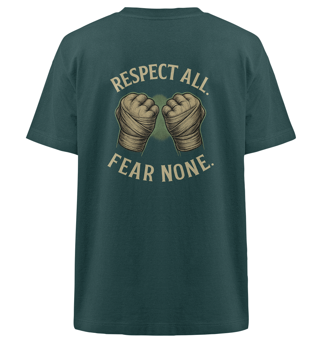 Respect all. Fear none. - Heavy Oversized Organic Shirt