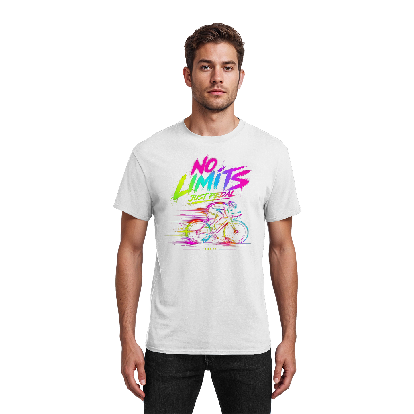 No Limits Just Pedal Bike Shirt - Heavy Cotton T-Shirt