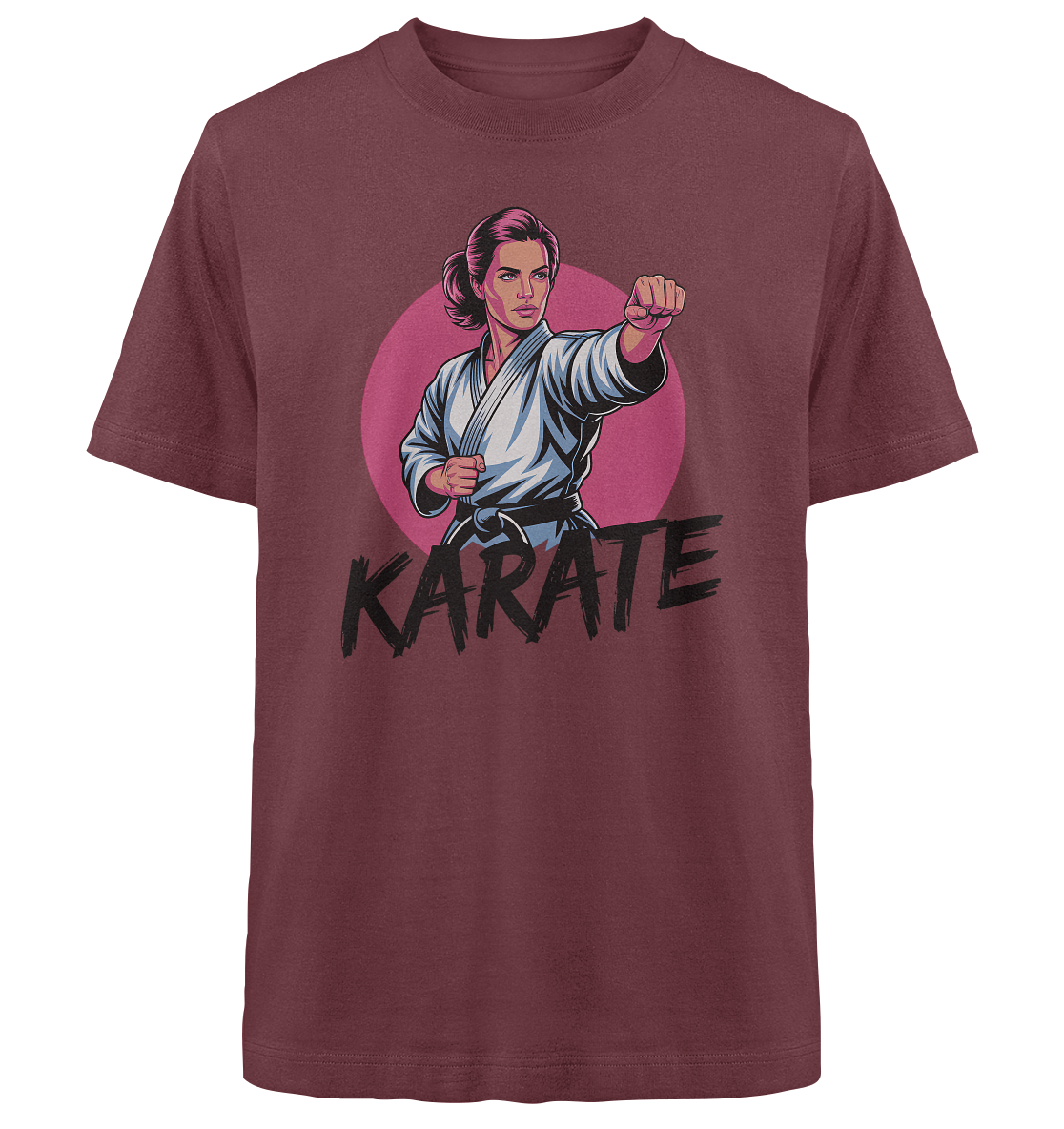 Karate Female Power - Heavy Oversized Organic Shirt