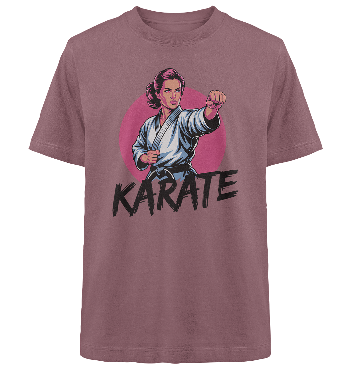 Karate Female Power - Heavy Oversized Organic Shirt