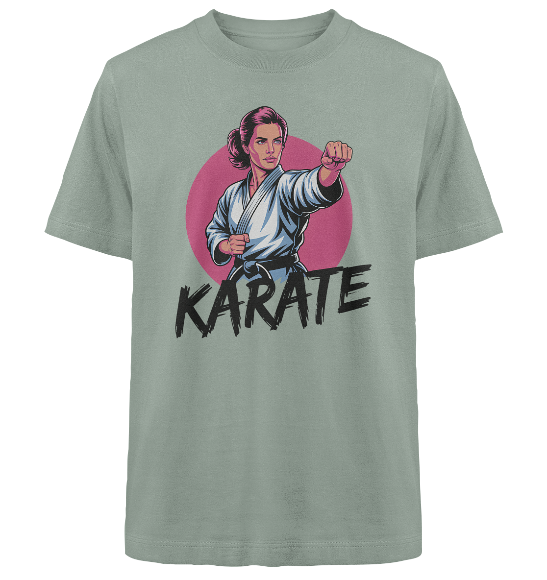 Karate Female Power - Heavy Oversized Organic Shirt