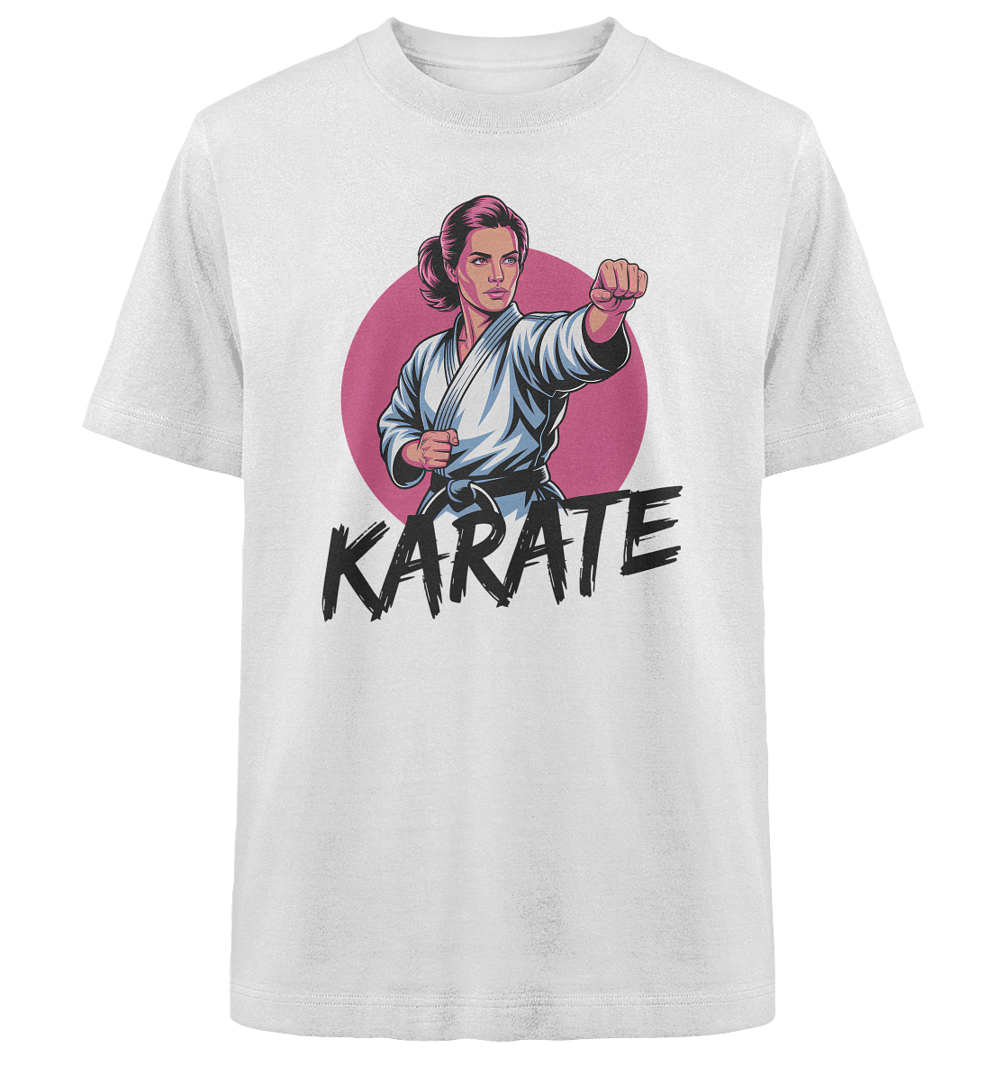 Karate Female Power - Heavy Oversized Organic Shirt