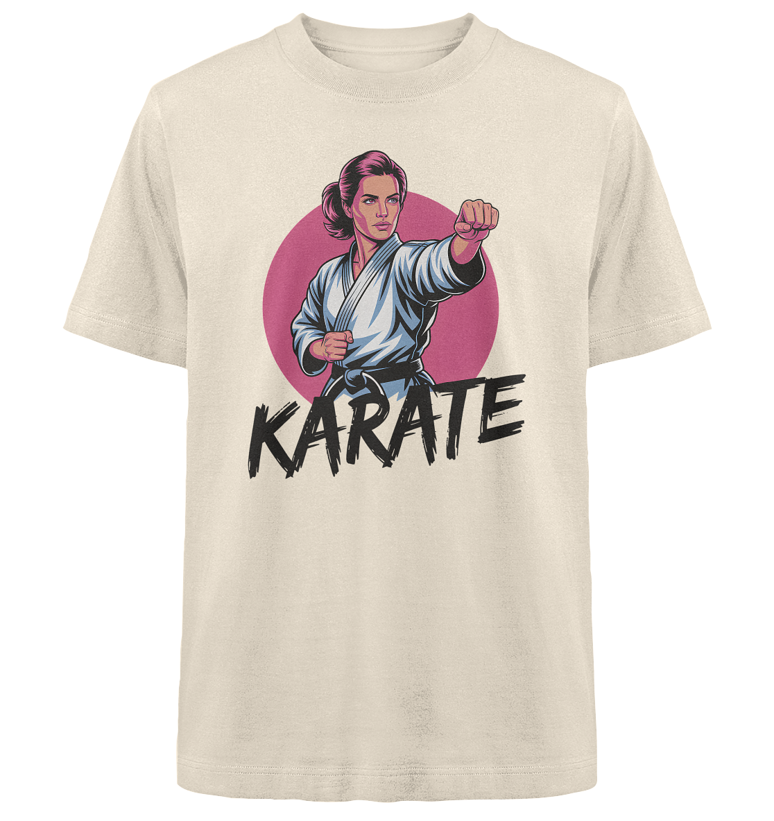 Karate Female Power - Heavy Oversized Organic Shirt