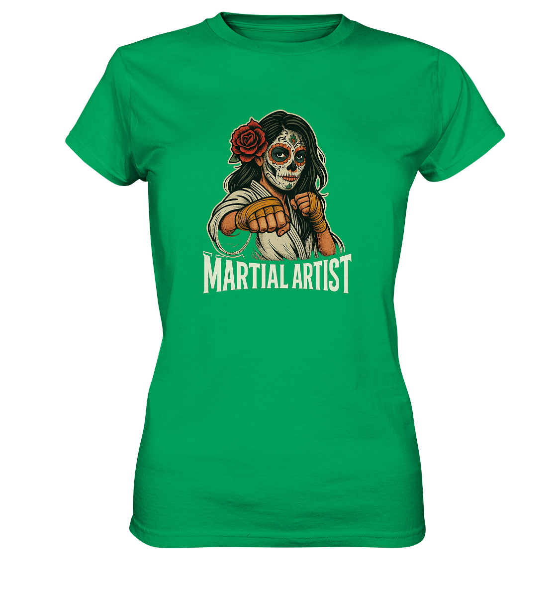 Martial Artist Dia de los Muertos - Ladies Premium Shirt