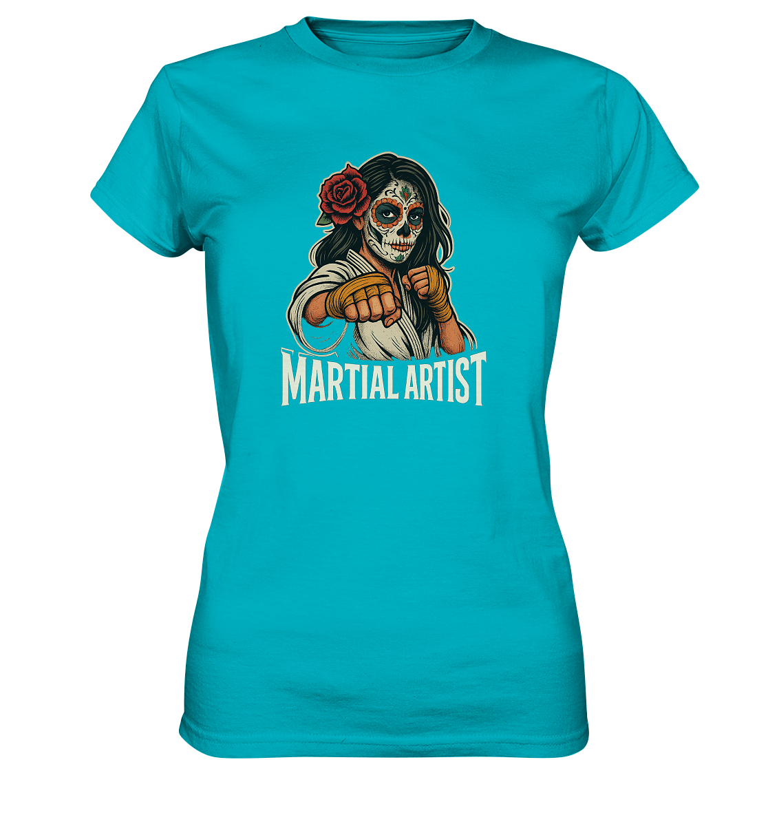 Martial Artist Dia de los Muertos - Ladies Premium Shirt
