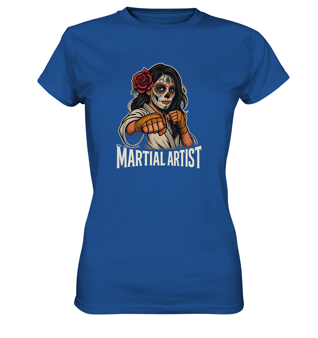 Martial Artist Dia de los Muertos - Ladies Premium Shirt