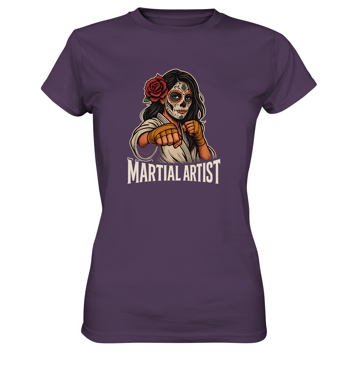 Martial Artist Dia de los Muertos - Ladies Premium Shirt