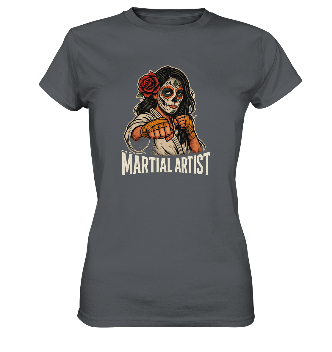 Martial Artist Dia de los Muertos - Ladies Premium Shirt