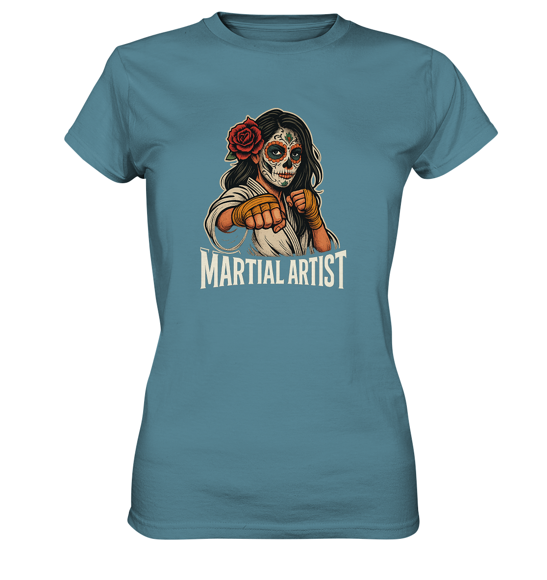 Martial Artist Dia de los Muertos - Ladies Premium Shirt