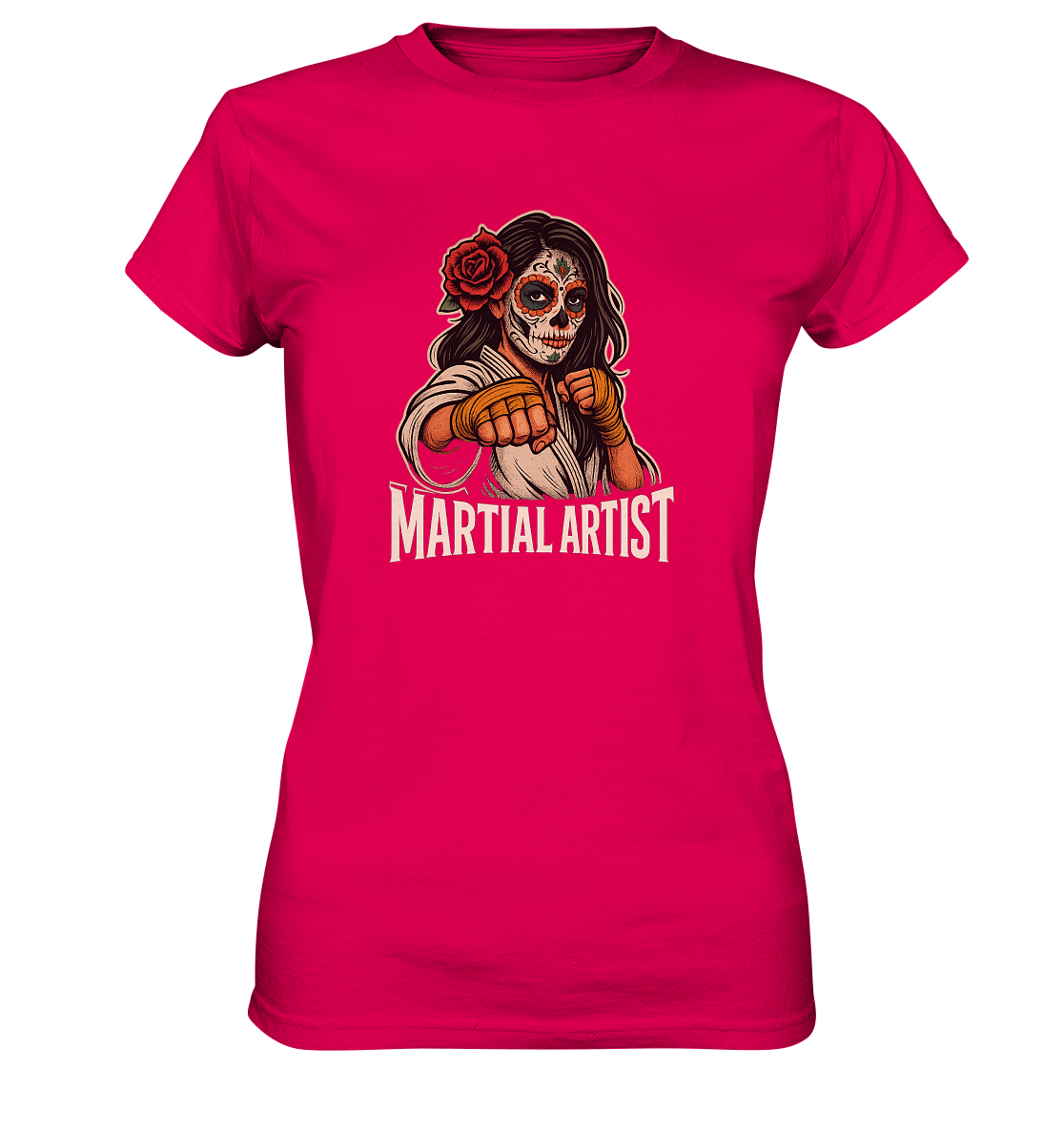 Martial Artist Dia de los Muertos - Ladies Premium Shirt