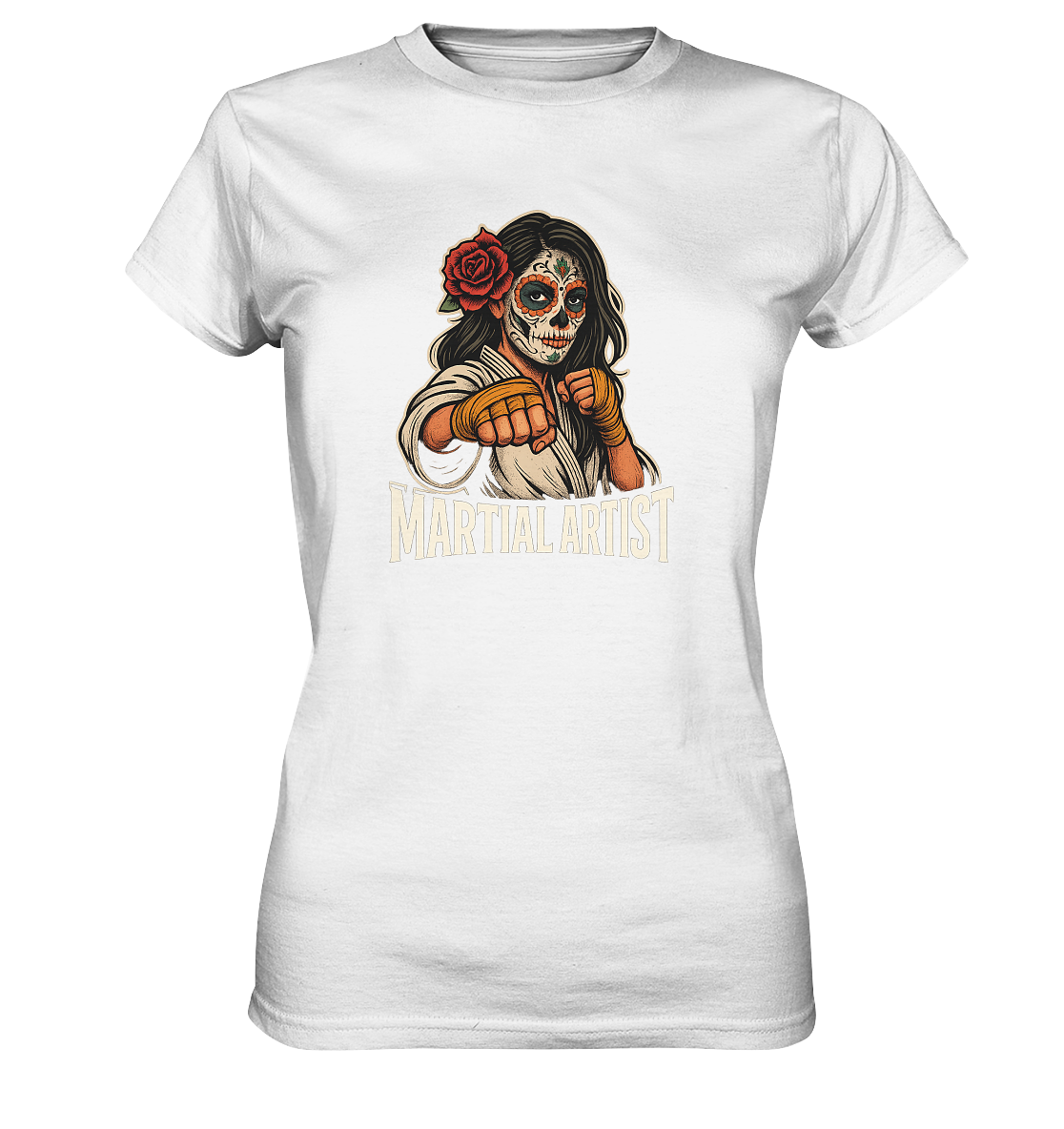 Martial Artist Dia de los Muertos - Ladies Premium Shirt