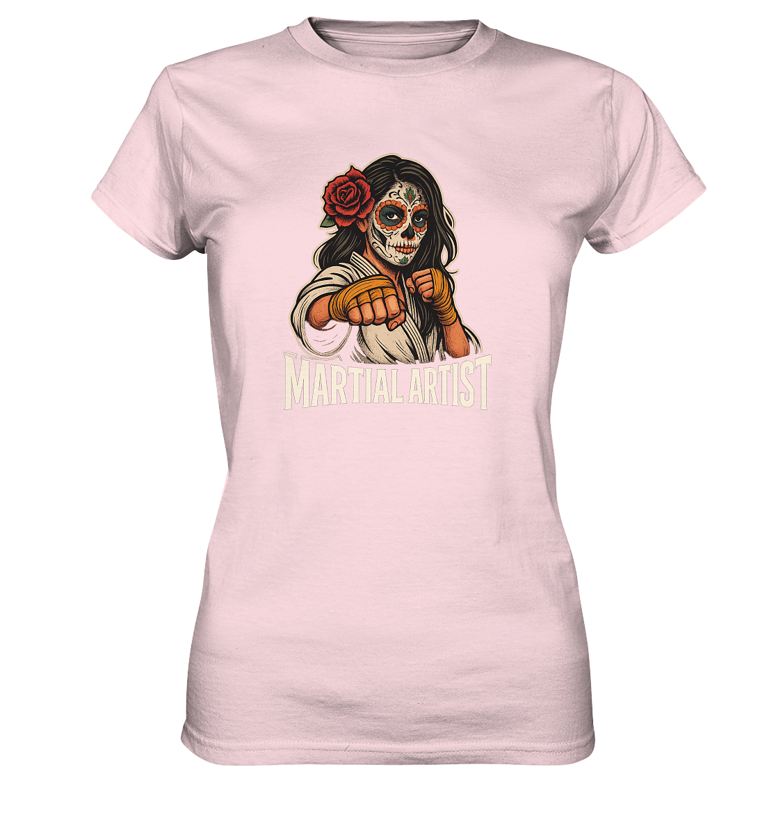 Martial Artist Dia de los Muertos - Ladies Premium Shirt
