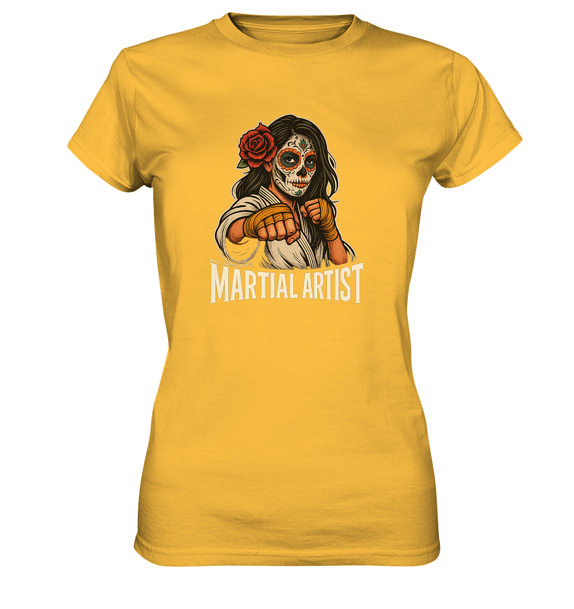 Martial Artist Dia de los Muertos - Ladies Premium Shirt