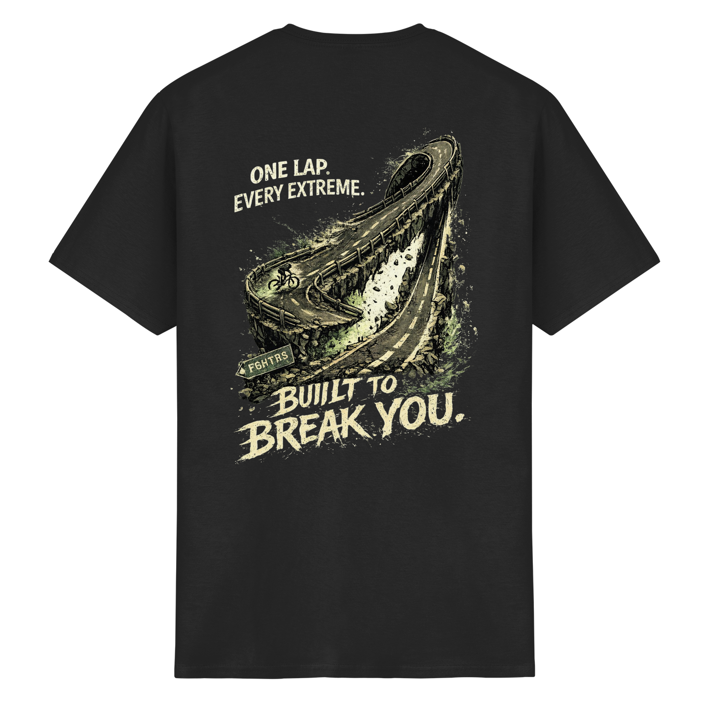 FGHTRS One Lap. Every Extreme. – Endurance Rennrad - Heavy Cotton T-Shirt