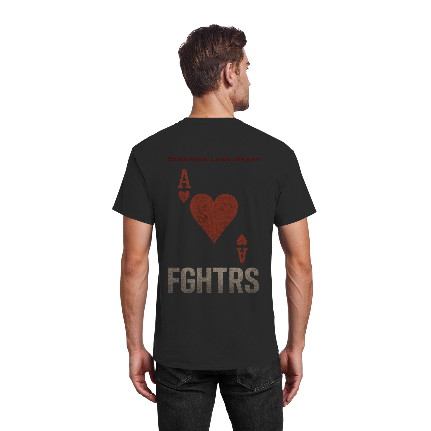 Herz Ass FGHTRS - Heavy Cotton T-Shirt