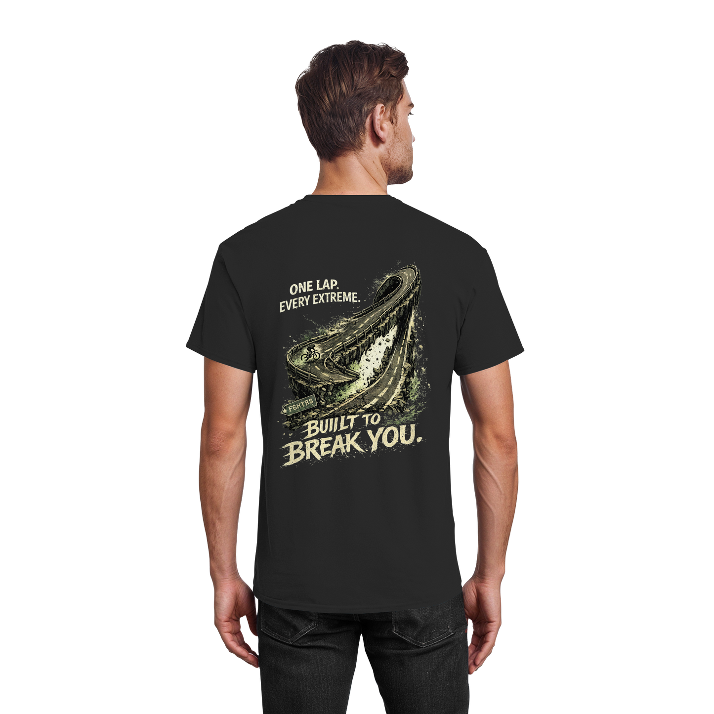 FGHTRS One Lap. Every Extreme. – Endurance Rennrad - Heavy Cotton T-Shirt