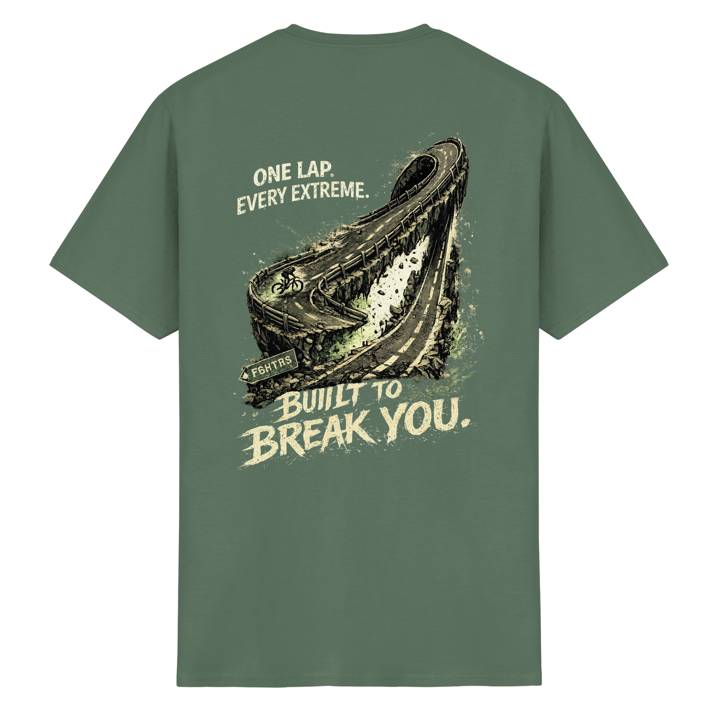 FGHTRS One Lap. Every Extreme. – Endurance Rennrad - Heavy Cotton T-Shirt