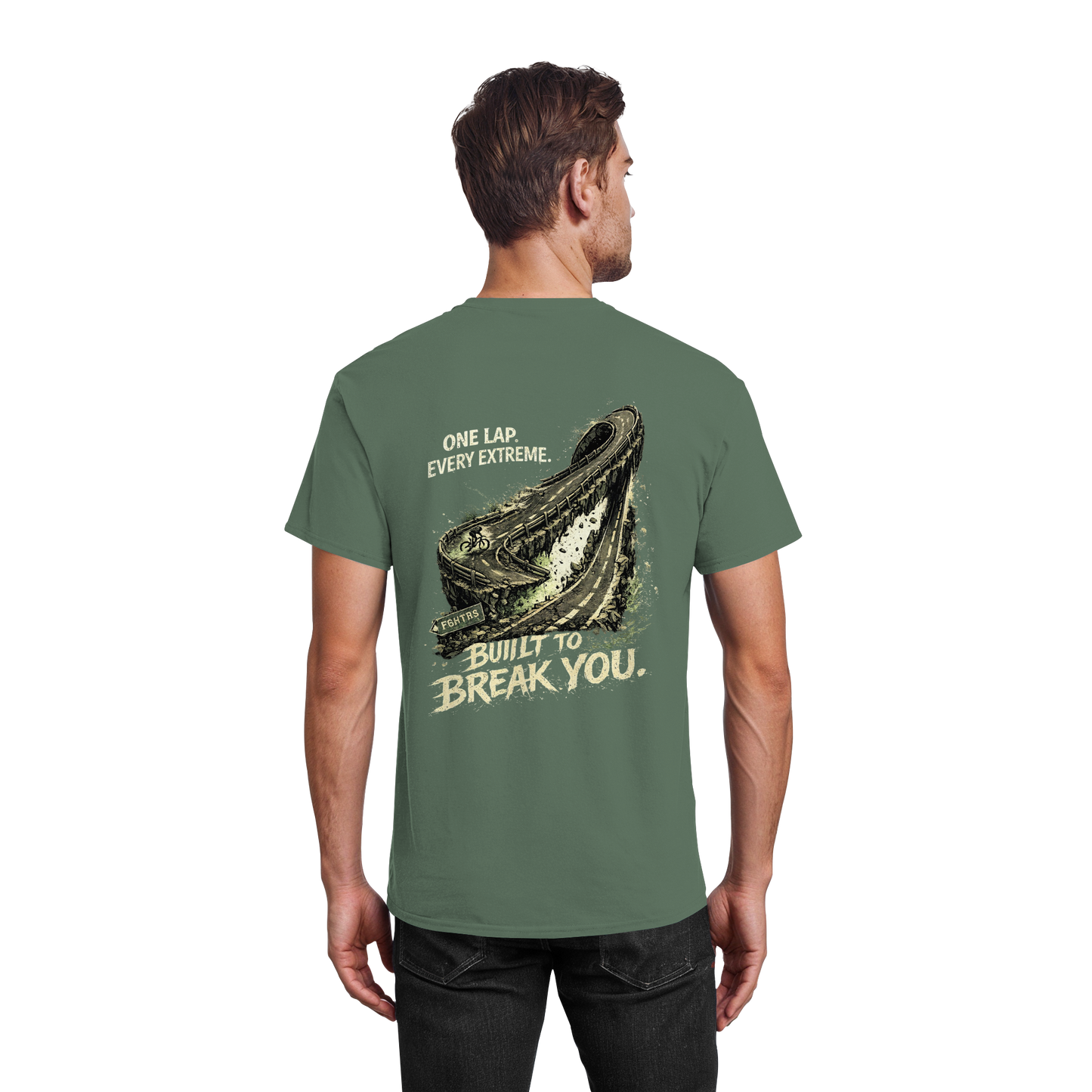 FGHTRS One Lap. Every Extreme. – Endurance Rennrad - Heavy Cotton T-Shirt