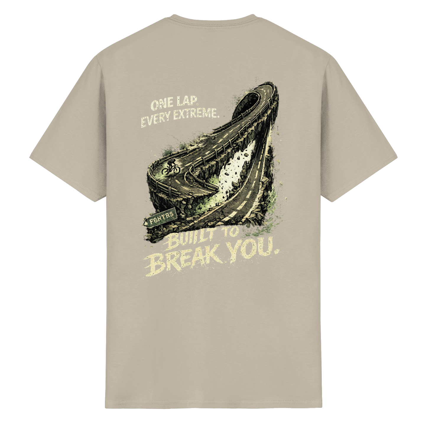 FGHTRS One Lap. Every Extreme. – Endurance Rennrad - Heavy Cotton T-Shirt