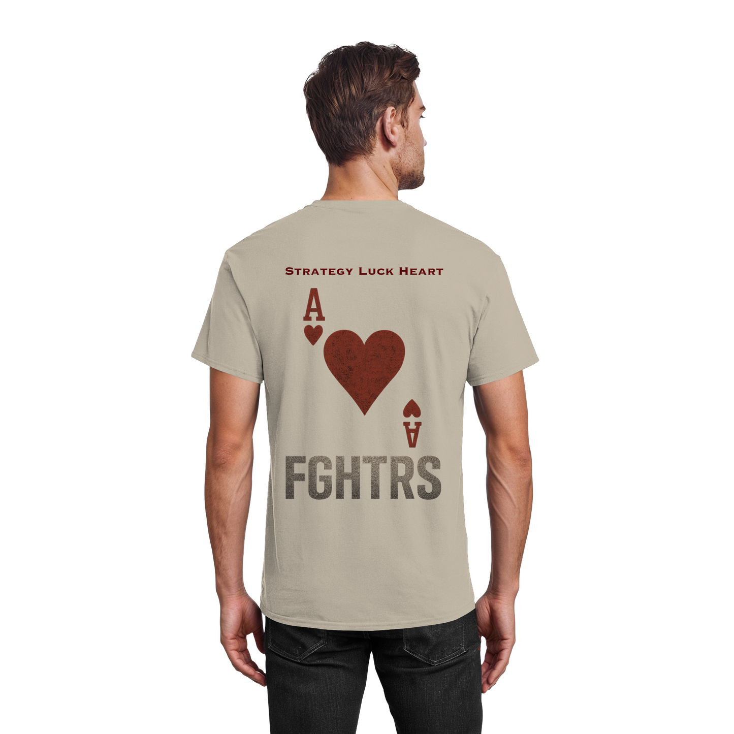 Herz Ass FGHTRS - Heavy Cotton T-Shirt