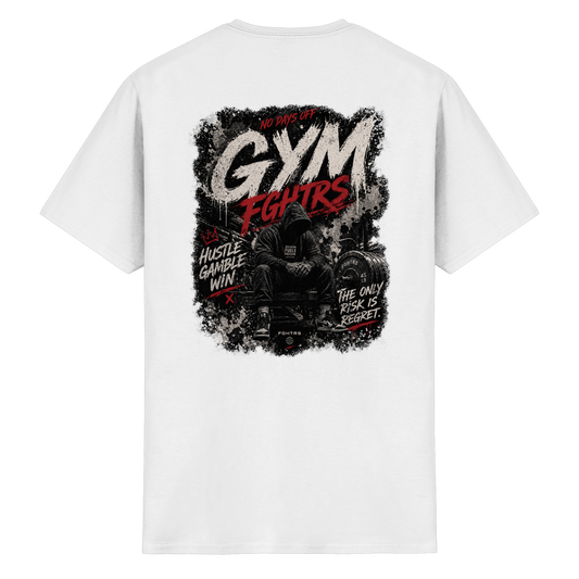 GYM FGHTRS The only Risk is Regret - Heavy Cotton T-Shirt