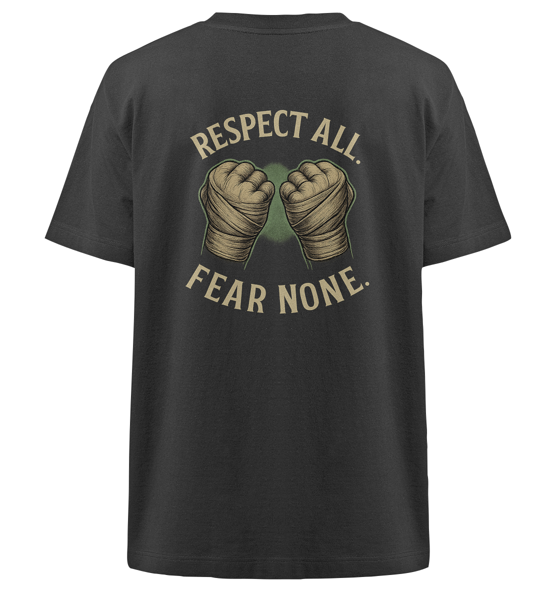 Respect all. Fear none. - Heavy Oversized Organic Shirt