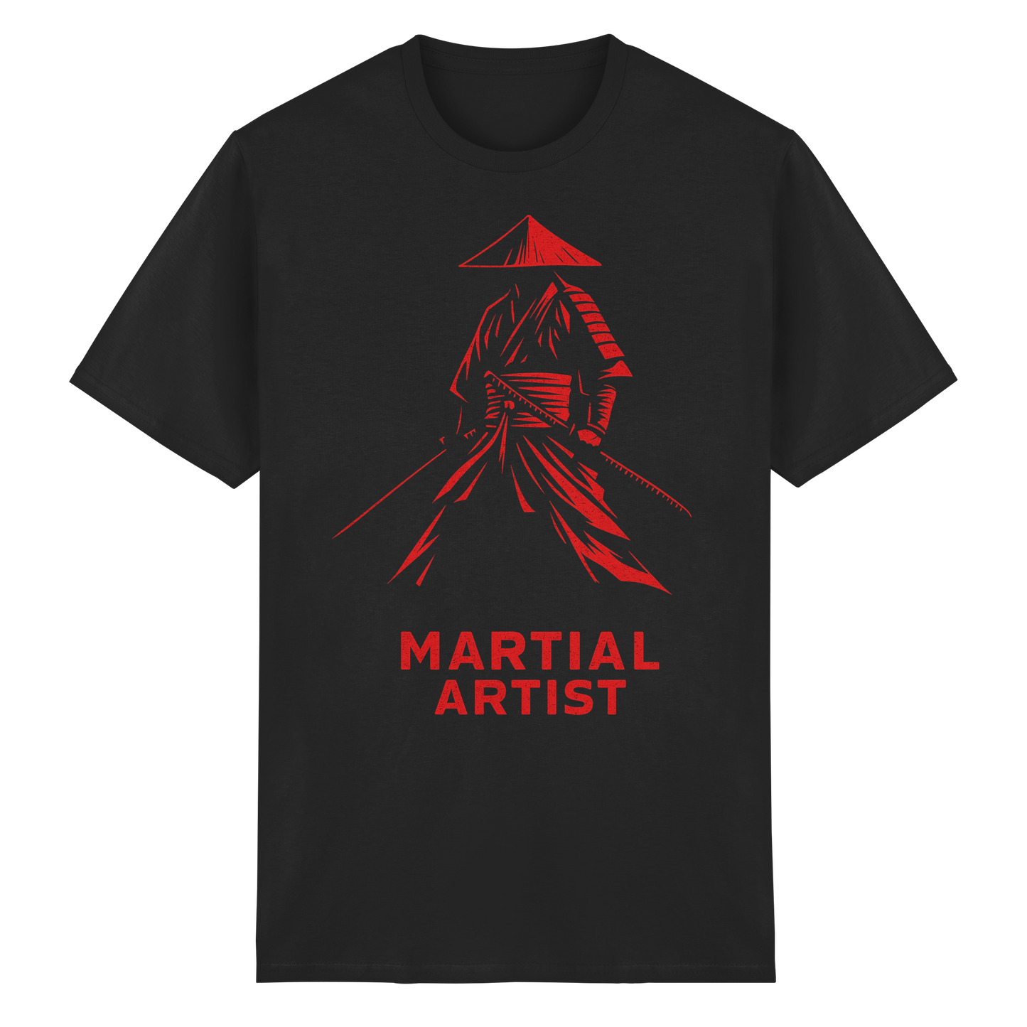 Martial Artist Samurai - Heavy Cotton T-Shirt