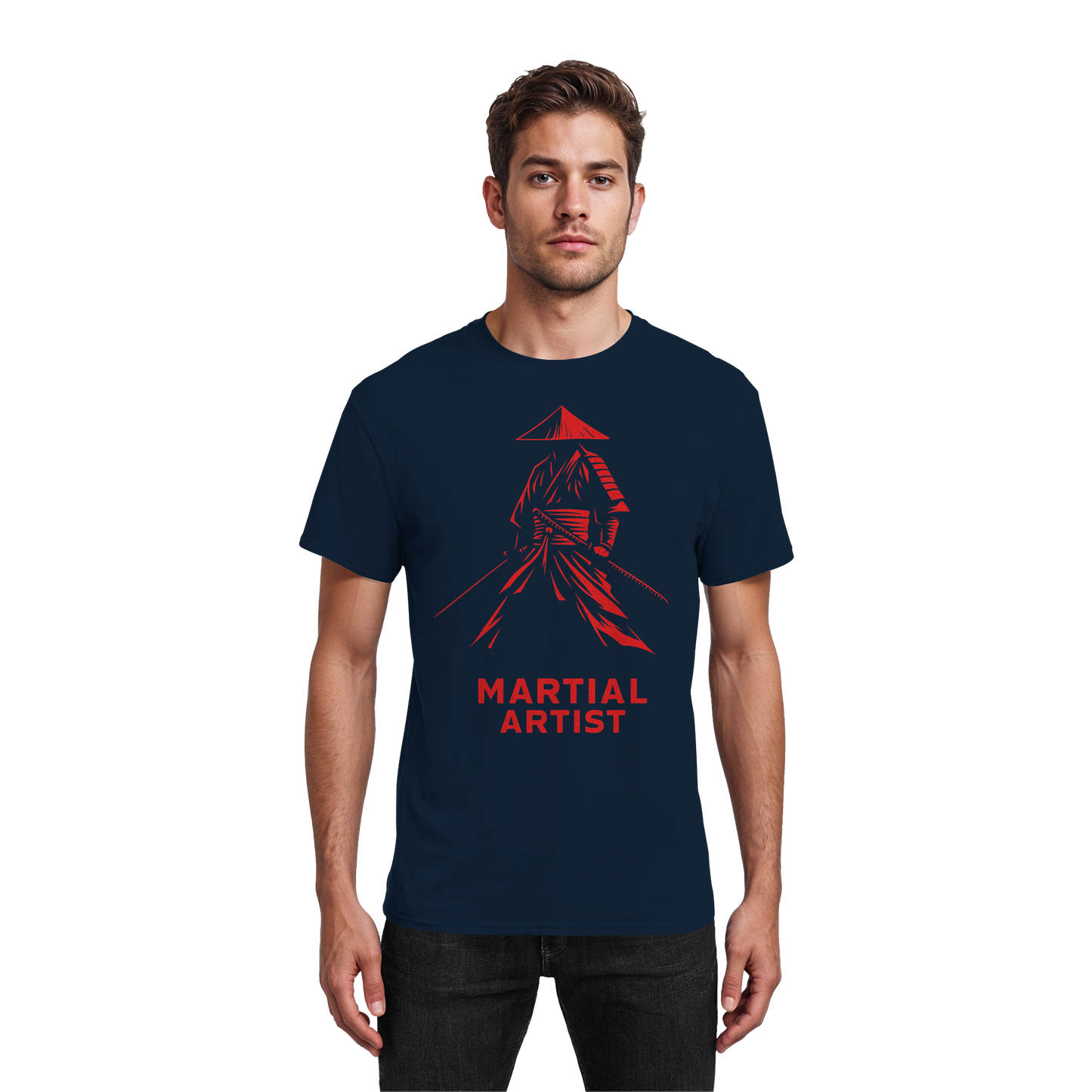 Martial Artist Samurai - Heavy Cotton T-Shirt