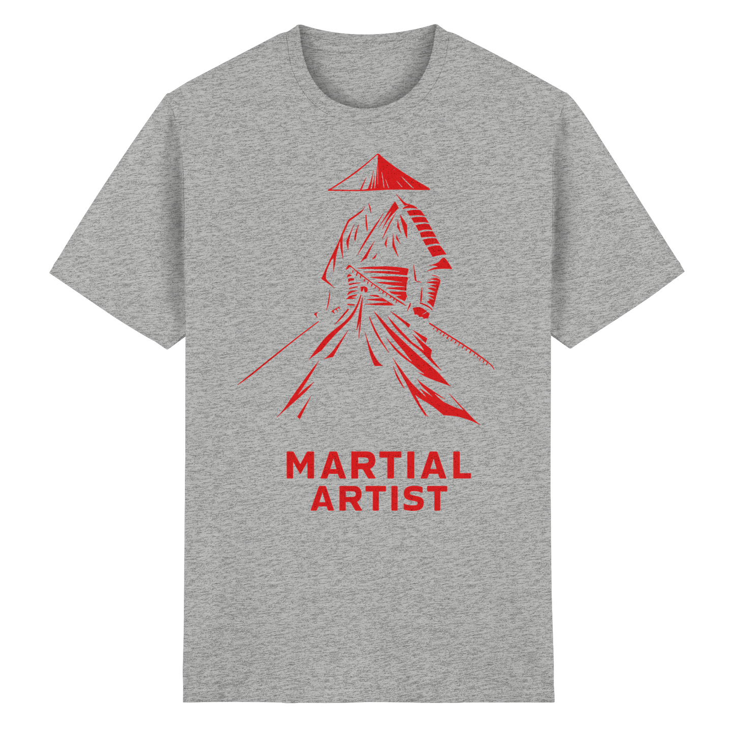 Martial Artist Samurai - Heavy Cotton T-Shirt
