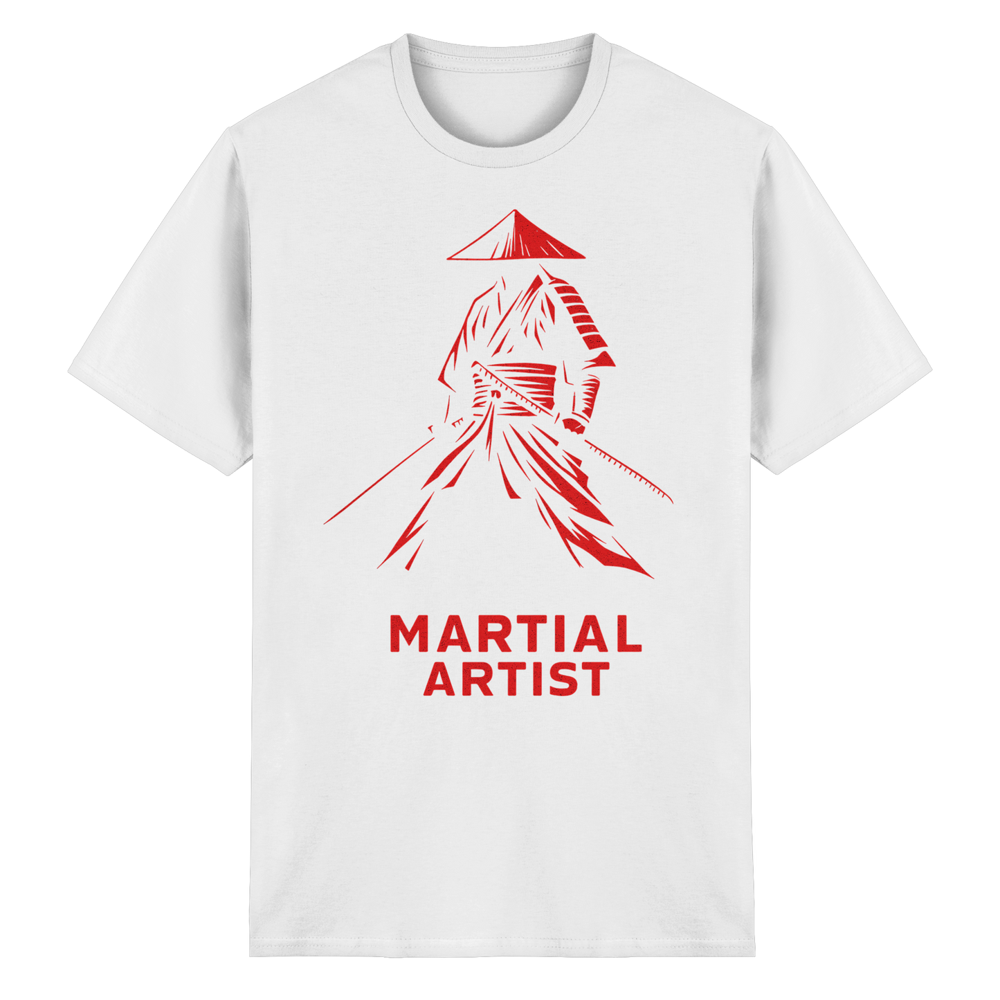 Martial Artist Samurai - Heavy Cotton T-Shirt