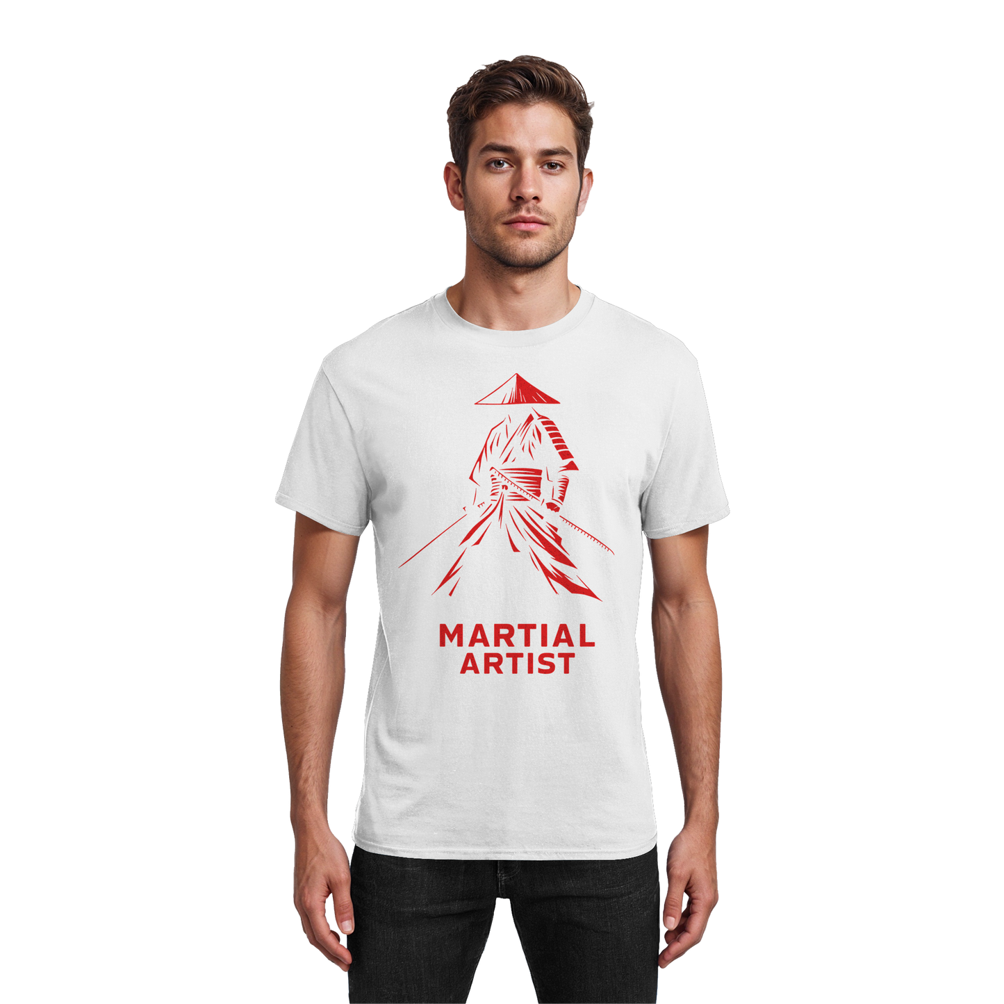 Martial Artist Samurai - Heavy Cotton T-Shirt