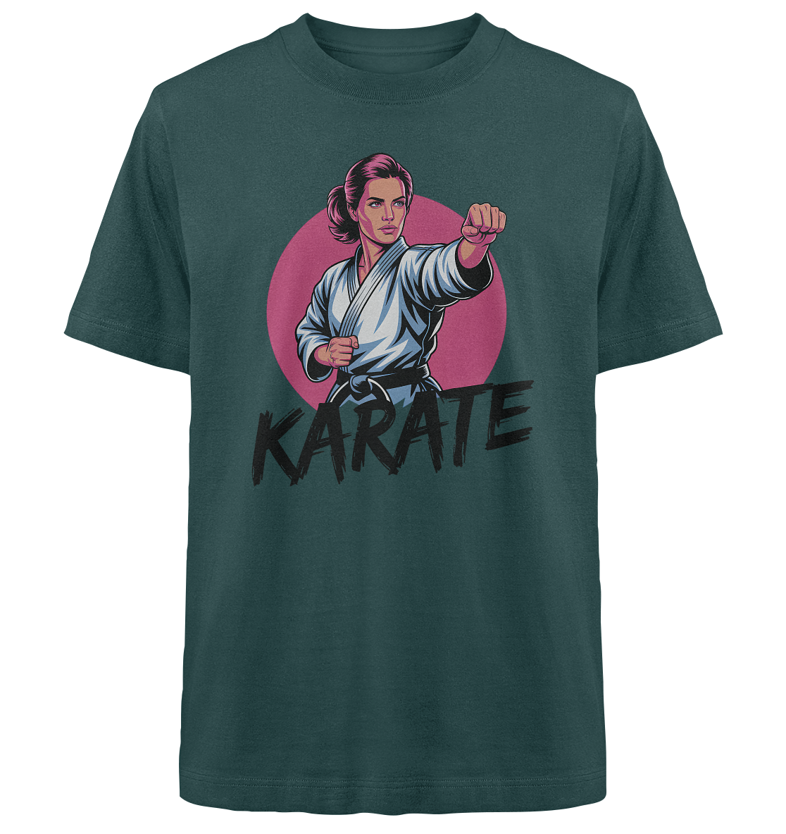 Karate Female Power - Heavy Oversized Organic Shirt