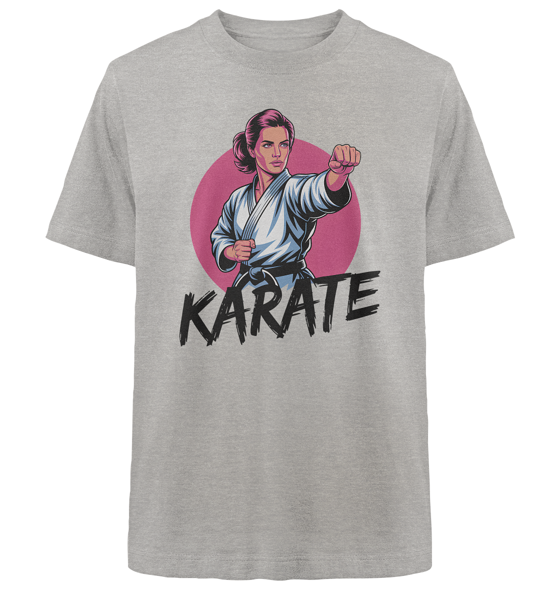 Karate Female Power - Heavy Oversized Organic Shirt
