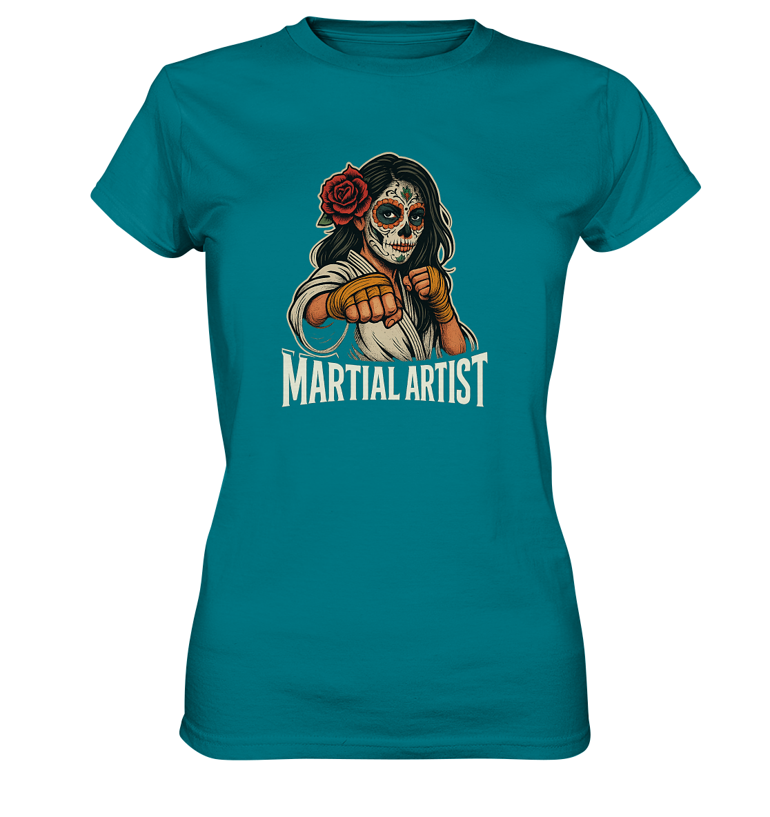 Martial Artist Dia de los Muertos - Ladies Premium Shirt