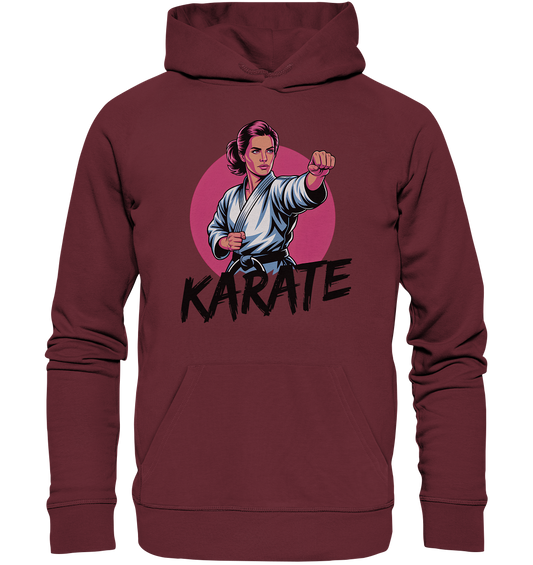 Karate Female Power - Organic Basic Hoodie