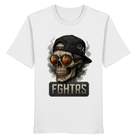 FGHTRS SMOKY SKULL - Organic Shirt